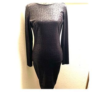 Black Snake Skin like Dress